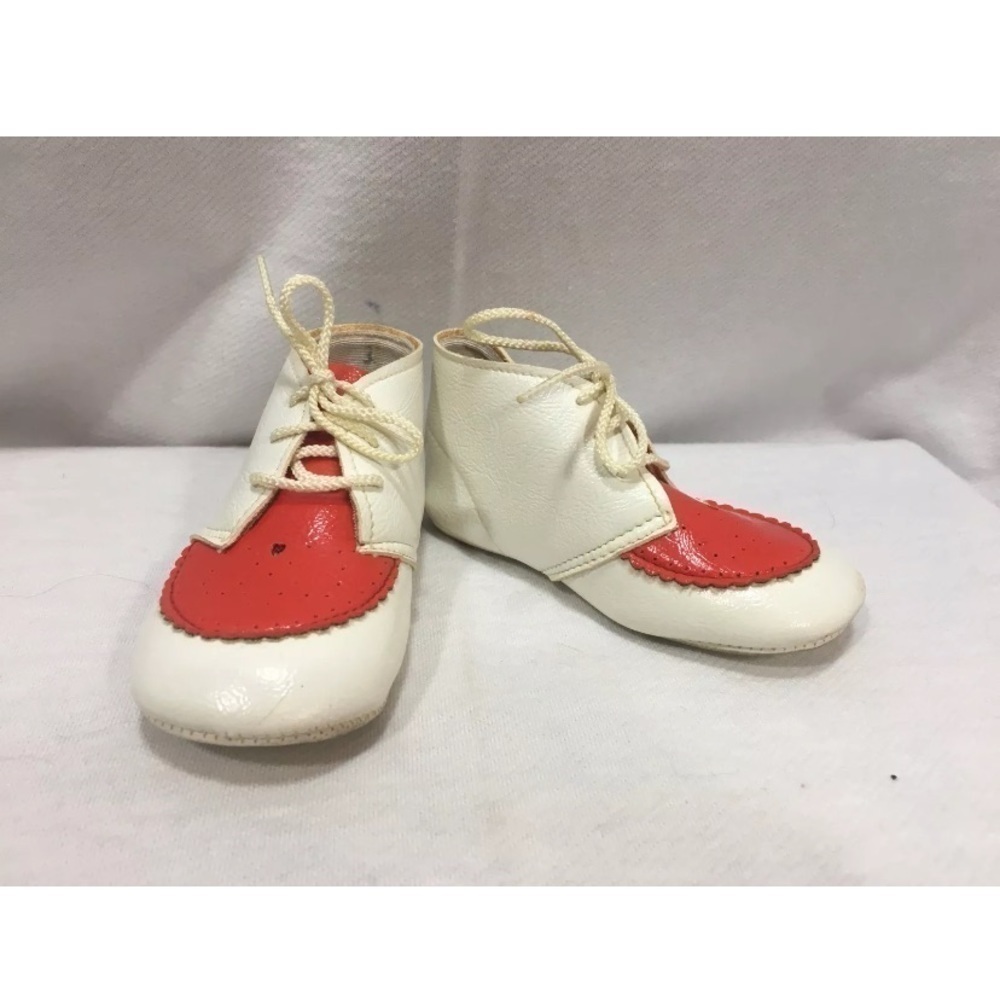 4/$35 Vintage Toddler Walking Shoe Saddle Leather